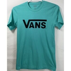 NWOT Men's Vans Off the Wall Classic Fit Green & Black Graphic T-Shirt - Small